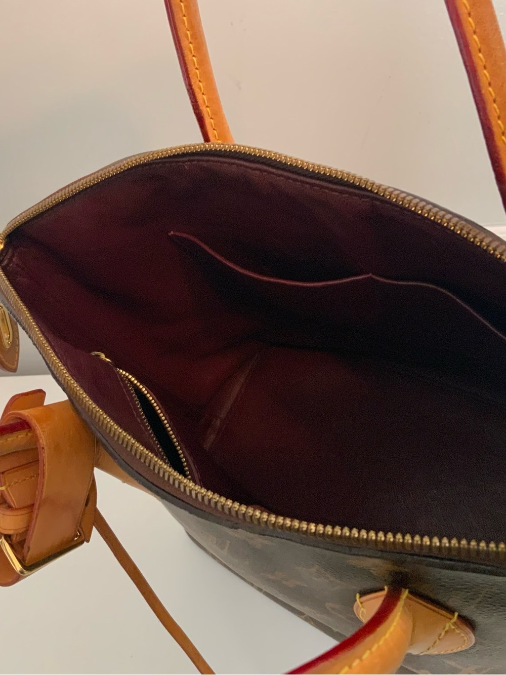 Louis Vuitton Lockit  Monogram Canvas Large Tote with Natural Leather Trim - Picture 10 of 16